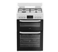 Hotpoint HTG6GDCW 60cm wide Single Oven Gas Cooker - White, White