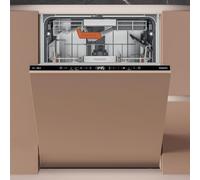 Hotpoint Hydroforce Fully Integrated Standard Dishwasher - Black Control Panel with Sliding Door Hinge Kit