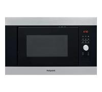 Hotpoint 25L 900W Built-in Microwave with Grill - Stainless Steel