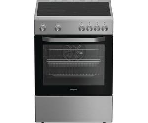 HOTPOINT Multiflow H6V5KMX/UK 60cm Electric Ceramic Cooker - Stainless Steel, Stainless Steel