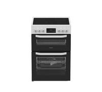 Hotpoint 60cm Freestanding Electric Twin Cooker with Multiflow