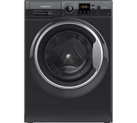 Hotpoint Anti-Stain NSWM 1046 BS UK 10kg Washing Machine with 1400 rpm - Black - A Rated, Black