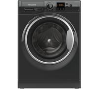 Hotpoint Anti-Stain NSWM 7469 BS UK 7kg Washing Machine with 1400 rpm - Black - A Rated, Black