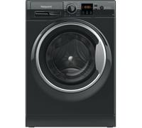 Hotpoint Anti-Stain NSWM 846 BS UK 8kg Washing Machine with 1400 rpm - Black - A Rated, Black