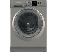 Hotpoint Anti-Stain NSWM 846 GG UK 8kg Washing Machine with 1400 rpm - Graphite - A Rated, Silver