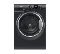 Hotpoint Anti-Stain NSWM 1046 BS UK 10kg Washing Machine with 1400 rpm - Black - A Rated, Black
