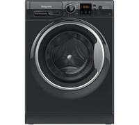 Hotpoint Anti-Stain NSWM 1046 BS UK 10kg Washing Machine with 1400 rpm - Black - A Rated, Black