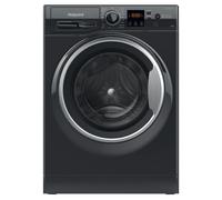 Hotpoint Anti-Stain NSWM 1046 BS UK 10kg Washing Machine with 1400 rpm - Black - A Rated, Black