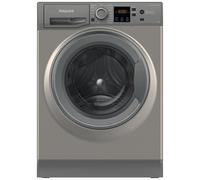 Hotpoint Anti-Stain NSWM 7469 GG UK 7kg Washing Machine with 1400 rpm - Graphite - A Rated, Silver