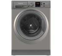 Hotpoint Anti-Stain NSWM 7469 GG UK 7kg Washing Machine with 1400 rpm - Graphite - A Rated, Silver