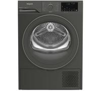 HOTPOINT PetHairCare C HSD 82M GG UK 8 kg Heat Pump Tumble Dryer - Dark Grey, Silver/Grey