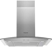 Hotpoint PHGC64FLMX Stainless Steel & Glass 60cm Chimney Hood