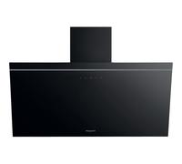 Hotpoint 80cm Angled Chimney Cooker Hood - Black