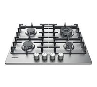 Hotpoint PPH 60G DF IX UK hob Silver Built-in 60 cm Gas 4 zone(s)