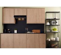 Hotpoint 60cm Visor Cooker Hood - Black