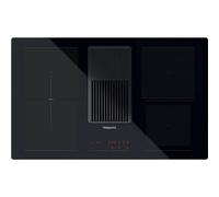 Hotpoint PVH92BK/FKIT 83cm Venting Induction Hob - Black - For Ducted/Recirculating Ventilation, Black