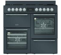 Hotpoint RH100FA21A 100cm wide Dual Fuel Range Cooker with Gas Hob - Anthracite Grey