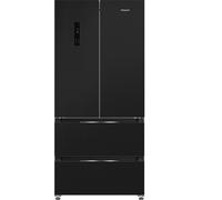 HOTPOINT HPG2 6513 XK5E American-Style Fridge Freezer - Black, Black