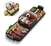 Hotpot Grill, With Divider, Electric Hot Pot Indoor Smokeless Korean, Portable Table Party Hot Pot,for Get-together, Party