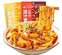 Hotpot Wide Noodles,Sweet Potato Glass Noodles,KuanFenTiao,Chew Crystal Rice Noodles,hot and spicy noodle,Gluten-free,Sichuan Hot Pot Noodles,Chinese Specialty (Mixed flavors,2pack)