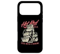 Hotrod Dragster Race Car Muscle Car Engine Cartoon Design Case for iPhone 17 Pro Max