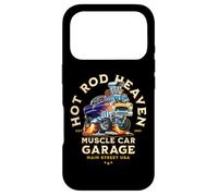 Hotrod Heaven Muscle Car Garage Cartoon Design Case for iPhone 17 Pro