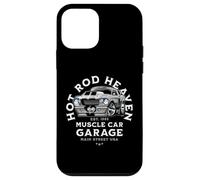 Hotrod Heaven Muscle Car Garage USA Classic Car Cartoon Case for iPhone 12 mini