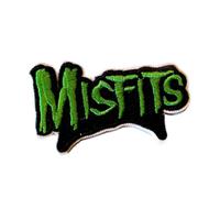 hotrodspirit Misfits Group Small Iron-On Patch 7.5 x 4.5 cm Black and Green