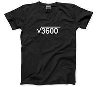 HotScamp 60th Birthday Square Root - Mens Unisex T-Shirt - 60 Year Olds L Black