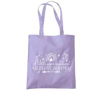 HotScamp A Little More Kindness, Less Judgement - Tote Shopping Bag - Happiness Positivity Spiritual One size lavender purple