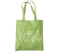 HotScamp A Little More Kindness, Less Judgement - Tote Shopping Bag - Happiness Positivity Spiritual One size kiwi green