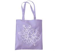 HotScamp Anemone Flower - Tote Shopping Bag - Flowers Tattoo Nature Pretty One size lavender purple