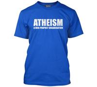HotScamp Atheism Men's Unisex T-Shirt - Blue X-Large