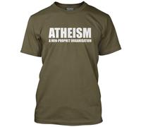 HotScamp Atheism Men's Unisex T-Shirt - Khaki Large