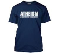 HotScamp Atheism Men's Unisex T-Shirt - Navy Medium