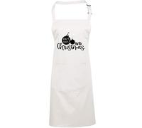 HotScamp Balls Deep Into Christmas Bauble - Apron - Chef Cook Baker - Xmas Festive Rude NSFW One size white