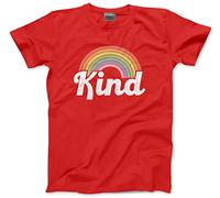 HotScamp Be Kind - Kids T-Shirt - Rainbow Love Cute 5-6 Years red