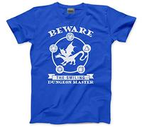 HotScamp Beware The Smiling Dungeon Master - Kids T-Shirt - 7-8 Years Blue