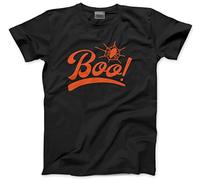 HotScamp Boo! Spiders Web - Kids T-Shirt - Halloween Party Trick and Treat 9-11 Years Black