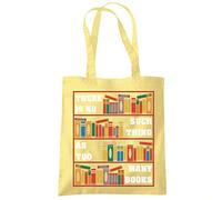 HotScamp Book Lover Bag There Is No Such Thing As Too Many Books - I love Reading Literature Library Libarian Teacher Student Tote Shopping Bag