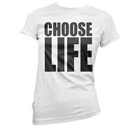 HotScamp Choose Life 80s - Womens T-Shirt White Size 10