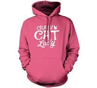HotScamp Crazy Cat Lady Unisex Hoodie - Pink XX-Large