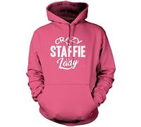 HotScamp Crazy Staffie Lady Unisex Hoodie - Pink Medium