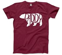 HotScamp Daddy Bear Men's Unisex T-Shirt - Maroon Medium