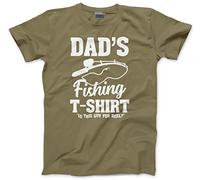HotScamp Dad's Fishing T-Shirt Men's Unisex T-Shirt - Khaki Large