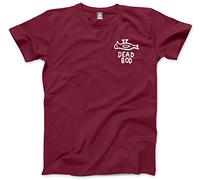 HotScamp Dead BOD Pocket Design Men's Unisex T-Shirt - Maroon Large