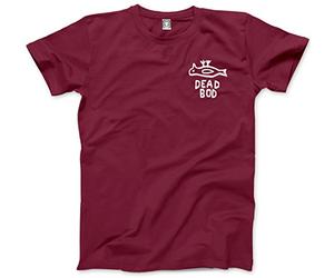 HotScamp Dead BOD Pocket Design Men's Unisex T-Shirt - Maroon Medium
