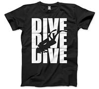 HotScamp Dive Dive Dive Men's Unisex T-Shirt - Black XXX-Large