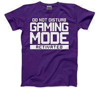 HotScamp Do Not Disturb Gaming Mode Activated - Kids T-Shirt - Gamer Console Teen Online Games Addict 9-11 Years Purple