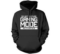 Do Not Disturb Gaming Mode Activated Unisex Adults and Kids Hoodie - Gamer Console Teen Online Games Addict Black 12-13 Years